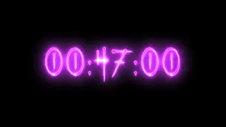 Purple vampire neon timer 47 minutes stopwatch