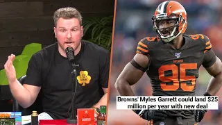 Pat McAfee Reacts To The Browns Extending Myles Garrett's Contract