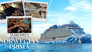 Norwegian Prima - September 2022  | Vlog Day 1 | Embarkation/Learning The New Ship