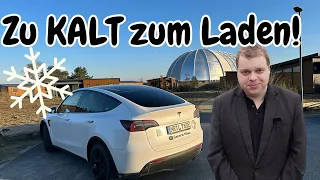 Eingefrorener Akku? Tesla laden bei heftiger Kälte!