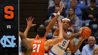 Syracuse vs. North Carolina Men's Basketball Highlights (2021-22)