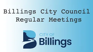 Billings City Council Regular Meeting - January 10, 2022
