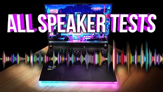 Speaker Test: Alienware M18 vs MSI GT77 vs Razer Blade 18 vs Scar 16 vs Omen 17 vs Many More!