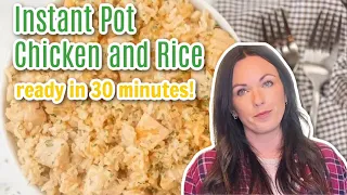 Instant pot Chicken and Rice Recipe - 30 Minute Dinner!