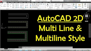 Multi line Command in AutoCAD 2D | AutoCAD Practice | AutoCAD Tips and Tricks