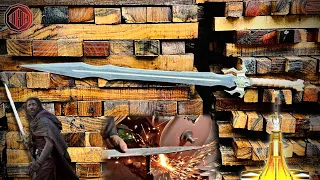 AMAZING TECHNIQUE OF MAKING HOFUND SWORD USED IN "THOR" MOVIE BY "HEIMDALL" | FULL PROCESS