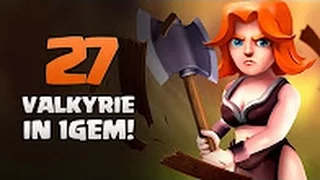 Train 27 Valkyrie in 1 Gem | Clash of Clans | Glitch after Halloween Update. !