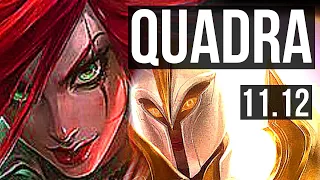 KATARINA vs KAYLE (MID) | Quadra, 1200+ games, 6 solo kills, Legendary | EUW Diamond | v11.12