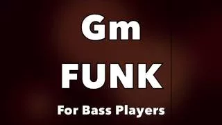 Funk Bass Backing Track (Gm)