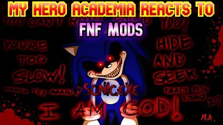 MHA reacts to Friday Night Funkin' Vs Sonic.exe Mod V2.5/3.0 + 2 Other Songs