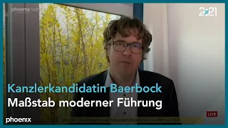 Michael Kellner zur Kanzlerinkandidatur von Annalena Baerbock am 19.04.21