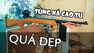 Làm s.ú.n.g ná cao su | Slingshot | Make a marble gun | MỘC NHÂN DIY