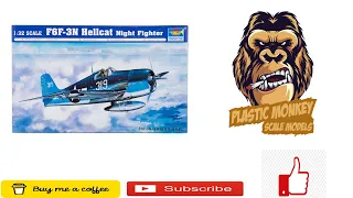 TRUMPERTER 1/32 HELLCAT F6F-3N NIGHT FIGHTER  PART 1