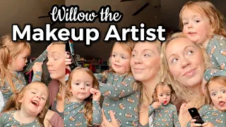 Willow does my makeup!