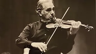 Oscar Shumsky plays Fritz Kreisler: Praeludium and Allegro in the Style of Pugnani. (Live 1975).