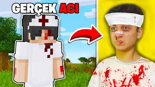 Minecraft AMA Gerçek Hayatta Hasar Alıyorum 2!