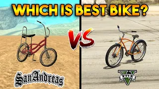 GTA 5 BIKE VS GTA SAN ANDREAS BIKE : WHICH IS BEST?