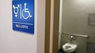 Mother with daughter stops transgender from using the bathroom!