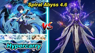 Wanderer Hypercarry in Spiral Abyss 4.6