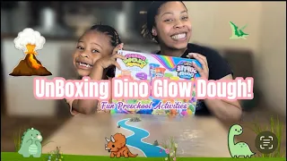 UnBoxing Dino Glow Dough! 🦖Fun Preschool Activities!