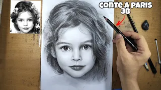 Smooth blending Drawing Exercise on Conte a Paris