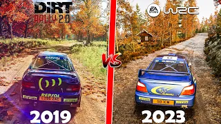 EA Sports WRC VS Dirt Rally 2.0 Details and Physics Side by Side Comparison 4k60 Fps XBOX Series X