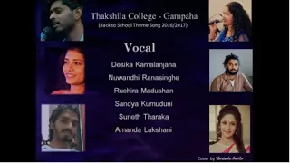 Thakshila College - Gampaha (Back to School Theme Song 2016/2017) | Music - KAVEEN RUPASINGHE