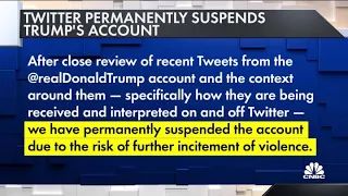 Twitter suspends President Donald Trump permanently