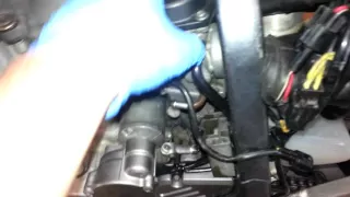 Removing DRZ400S carb.  Quick and easy.