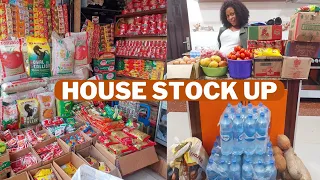 CURRENT COST OF FOOD ITEMS IN NIGERIAN 🇳🇬 MARKET. STOCKING UP THE HOUSE BEFORE GIVING BIRTH