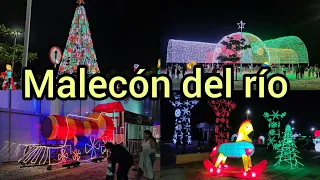 alumbrado NAVIDEÑO en MALECON del RIO /Barranquilla - COLOMBIA /