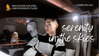 Unrivalled Luxury: Singapore Airlines A380 Business Class Experience | SQ285 SIN-AKL