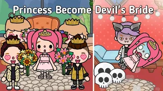 Princess Become Demon’s Bride🧛🏻👰🏻‍♀️💍💕 | Toca Life World 🌍 | Sad Story 🥺 | Toca Boca