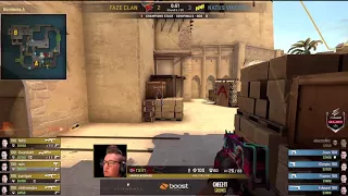 NaVi Zeus 4k Eco Clutch with Insane Footwork (vs FaZe Map2 Mirage ELEAGUE Major 2018 Semi-Final)