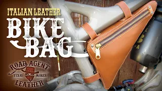 Leathercraft: Making a Mountain Bike Bag out of Italian Leather