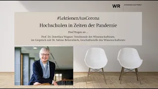 #LektionenAusCorona | Gespräch mit Prof. Dr. Dorothea Wagner (Wissenschaftsrat)