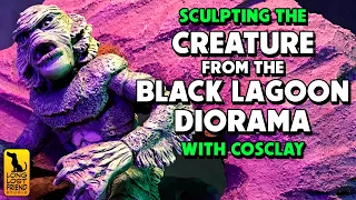 Sculpting The Creature From The Black Lagoon Diorama with CosClay