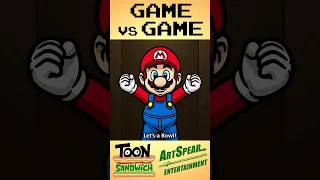 Super Mario vs Pacman Battle Royale - TOON SANDWICH #funny #gaming #games #mario #shorts