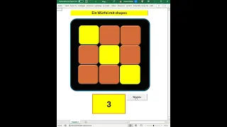Excel Würfel mit shapes