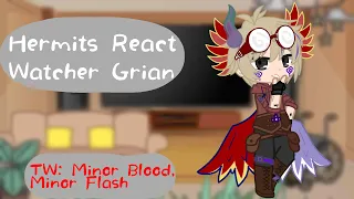 [TW] | Hermits React To Watcher Grian | TW: Minor Blood/Flash | Read Desc | -CheeseGachaWolf-