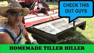 BEST TILLER HILLER IN TOWN / DIY GARDEN TILLER BEDDER / AWESOME FOR MAKING BEDS IN YOUR GARDEN