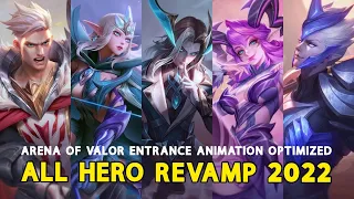 ALL NEW ARENA OF VALOR HERO EVOLUTION REVAMP 2022 COMPARE SIDE BY SIDE ULTRA HD QUALITY