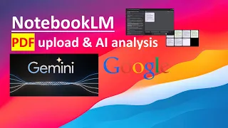 #AI ➤PDF upload to #NotebookLM ~ Google's AI-powered NoteTaking APP #Gemini #howto