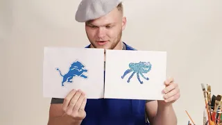 NFL Rookies Attempt to Paint their Team Logos