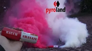 Pyroland Rauch Granate in Rot/Weiß