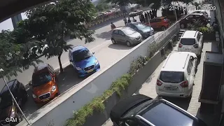 Car accident Caught CCTV India _3