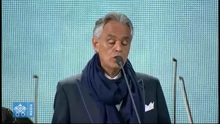 Andrea Bocelli canta un espectacular Avemaría durante el Encuentro Mundial de las Familias