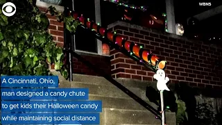 WEB EXTRA: Halloween Candy Chute For Trick Or Treaters