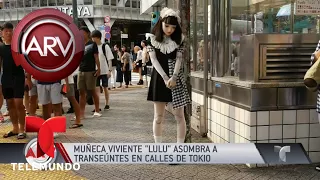 Muñeca viviente asombra a transeúntes en Tokio | Al Rojo Vivo | Telemundo