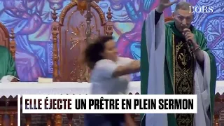 Au Brésil, un prêtre est éjecté de scène en plein sermon